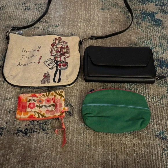 4 different little bags Brighton wallet coin purse makeup bag - Picture 1 of 16